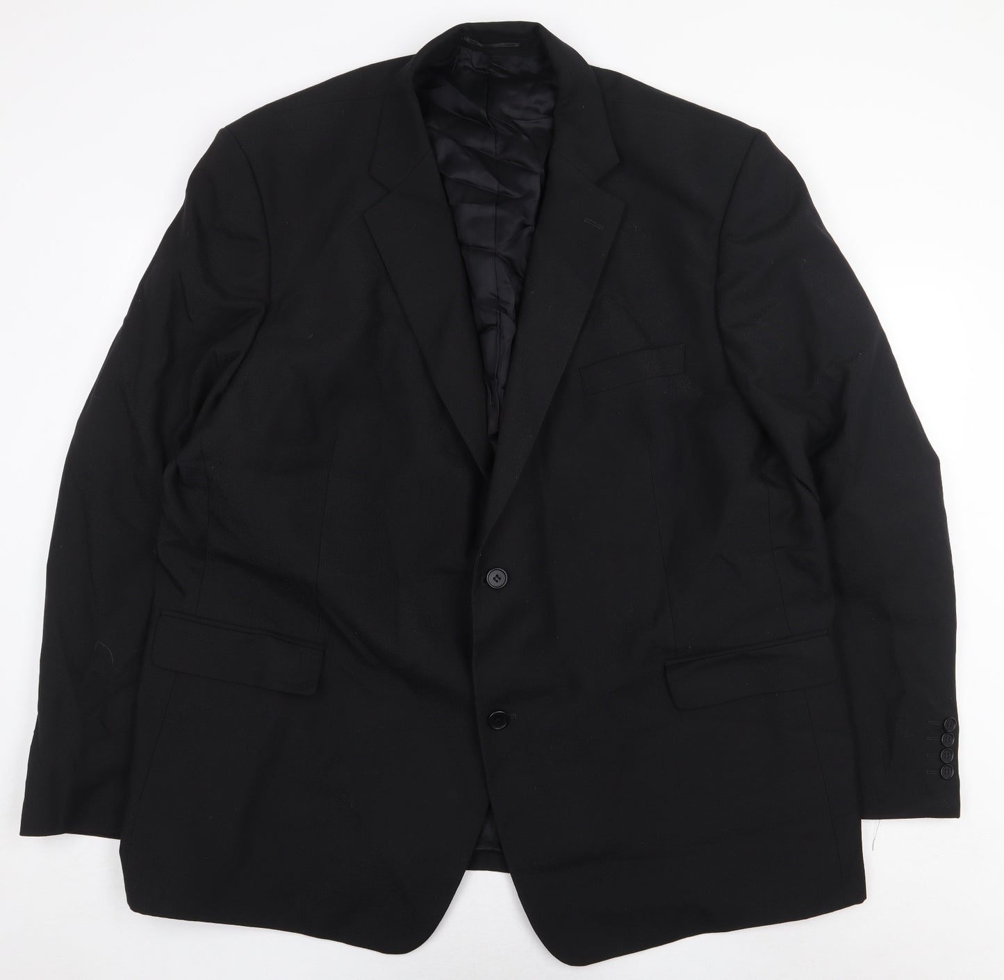 Hugo James Mens Black Polyester Jacket Blazer Size 54