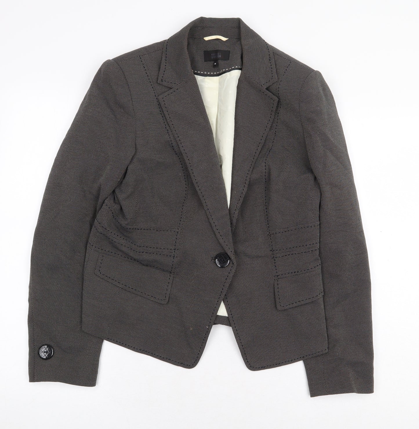Marks and Spencer Womens Grey Jacket Size 14 Button