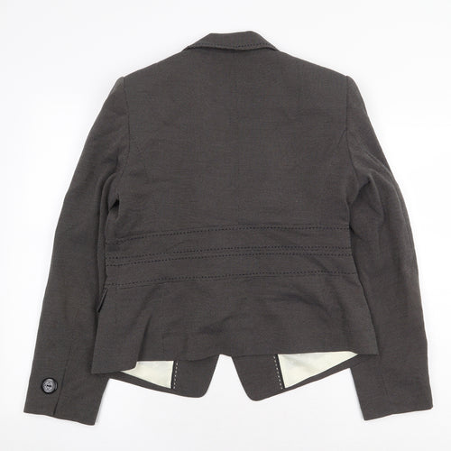 Marks and Spencer Womens Grey Jacket Size 14 Button