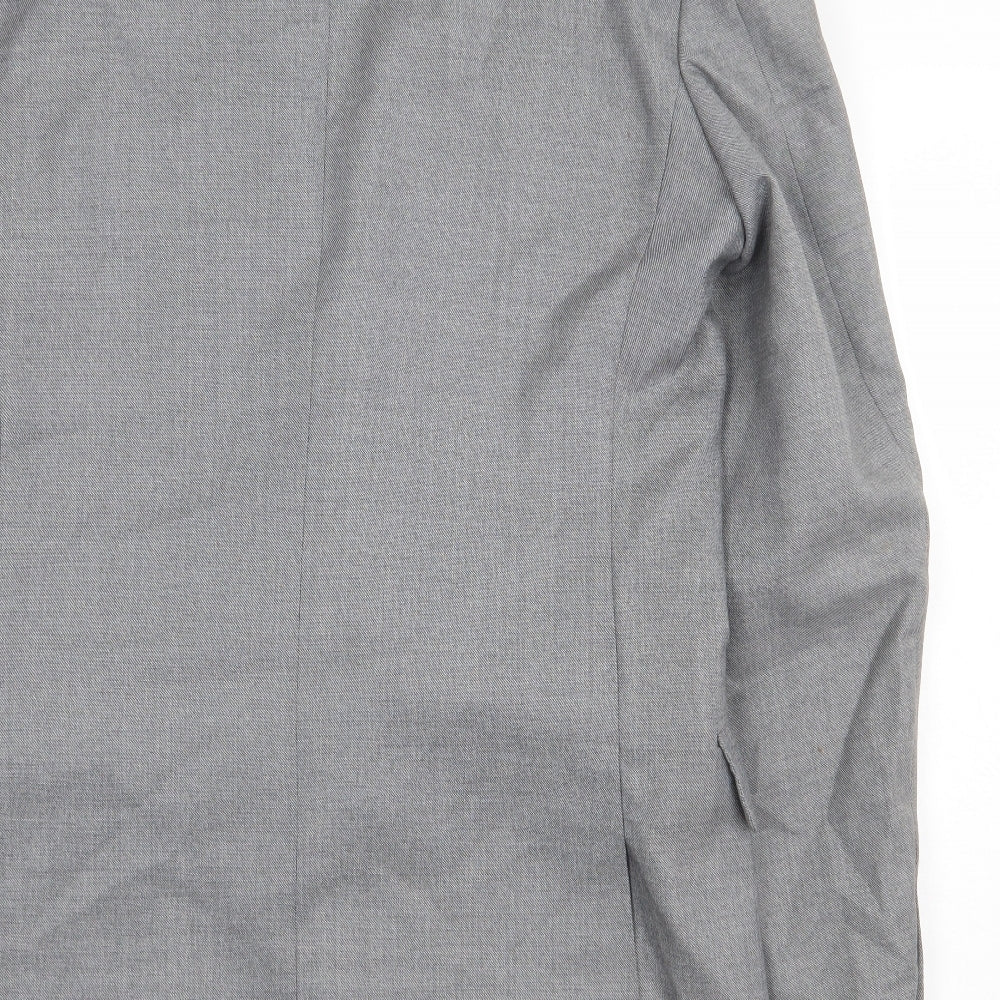 Pierre Cardin Mens Grey Polyester Jacket Blazer Size L