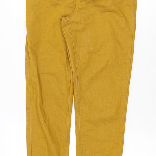 Marks and Spencer Womens Yellow Cotton Jegging Jeans Size 8 Regular