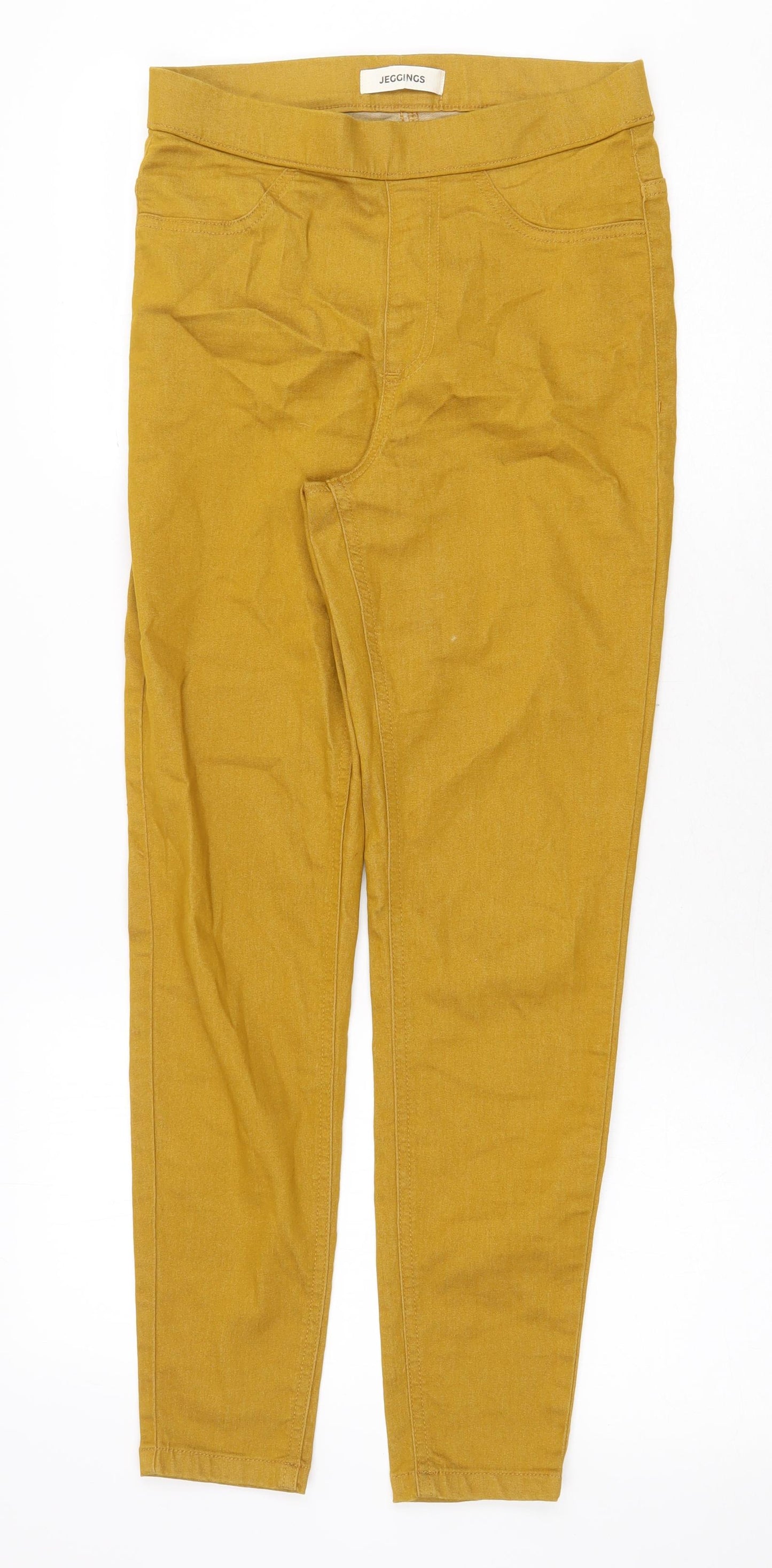 Marks and Spencer Womens Yellow Cotton Jegging Jeans Size 8 Regular