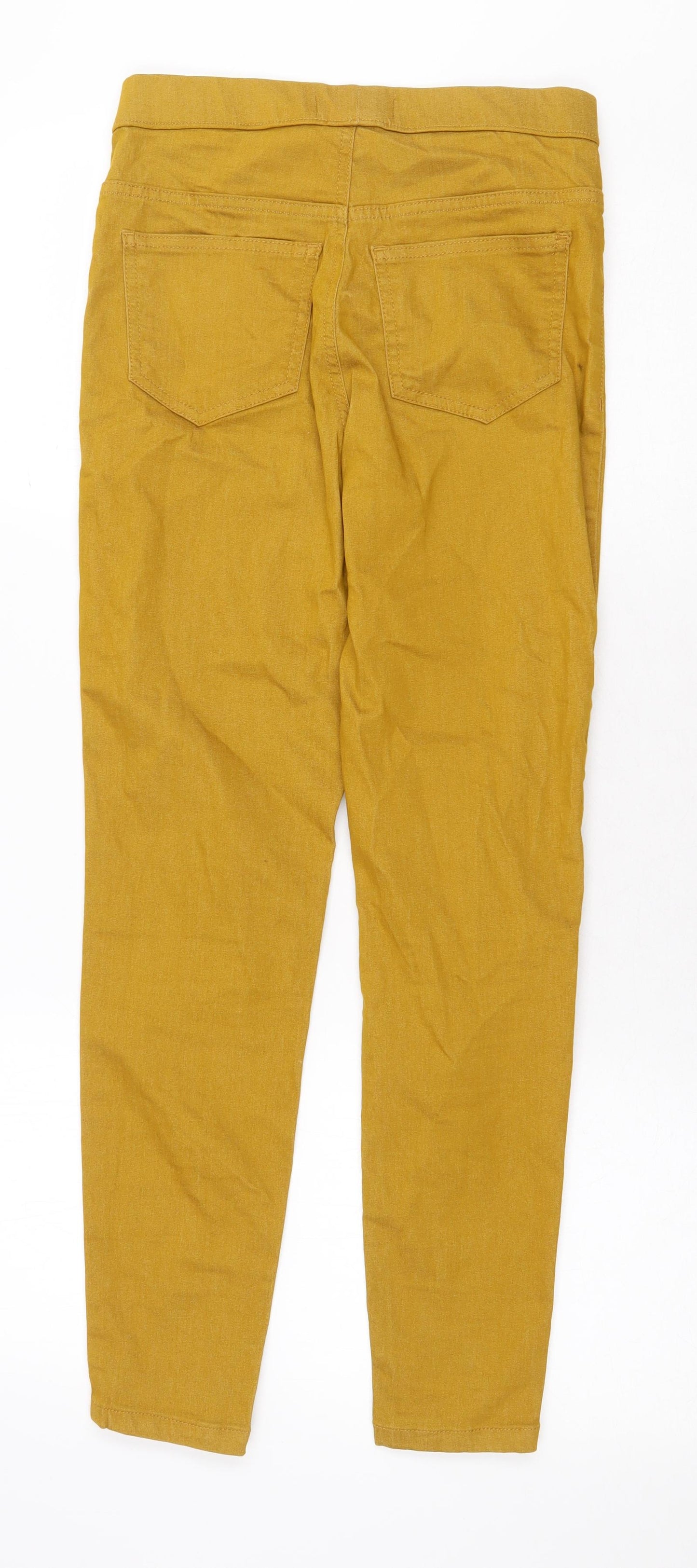 Marks and Spencer Womens Yellow Cotton Jegging Jeans Size 8 Regular