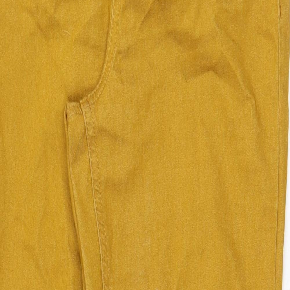 Marks and Spencer Womens Yellow Cotton Jegging Jeans Size 8 Regular