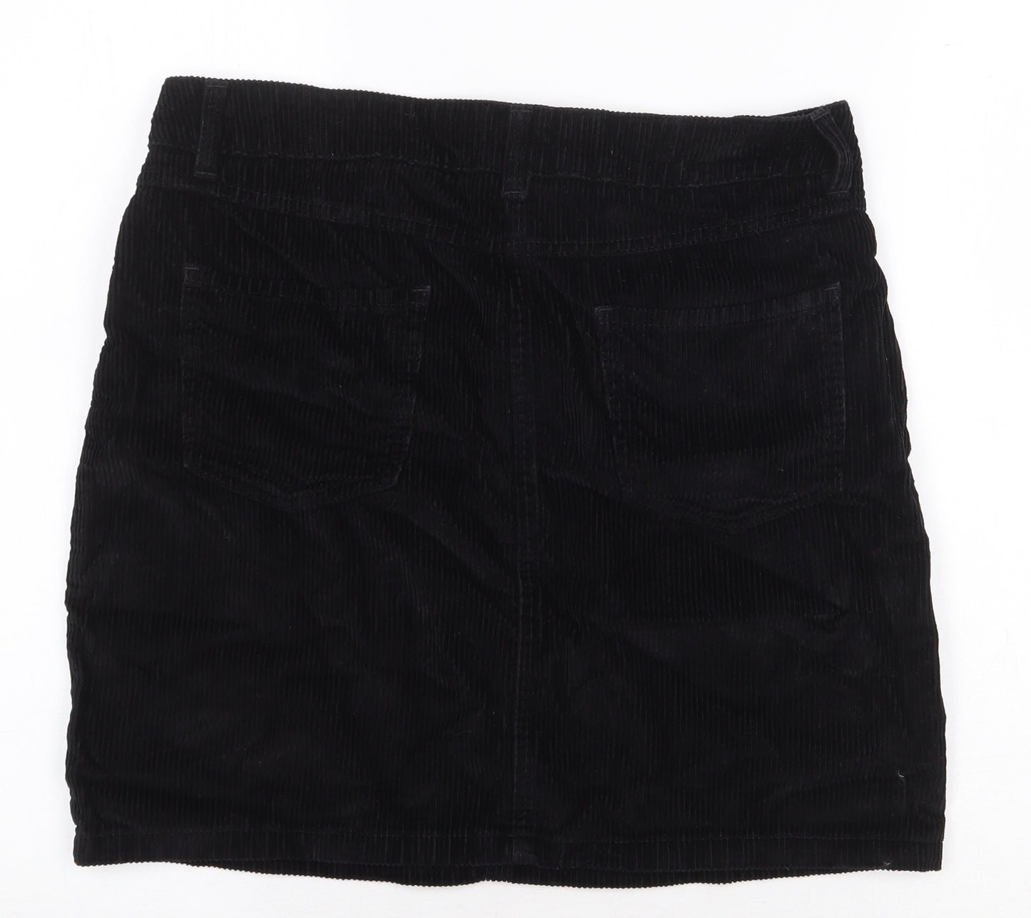 NEXT Womens Black Polyester Cargo Skirt Size 32 in Zip