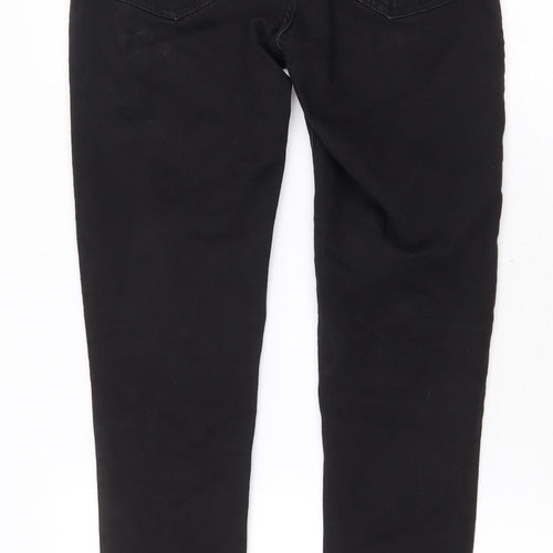 Denim & Co. Womens Black Cotton Skinny Jeans Size 10 Regular Zip