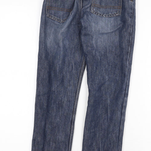 Denim & Co. Boys Blue Cotton Skinny Jeans Size 9-10 Years Regular Zip