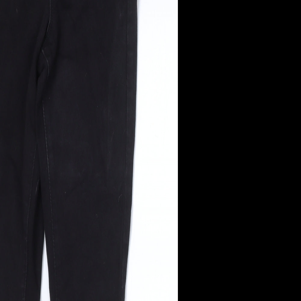 Denim & Co. Womens Black Cotton Skinny Jeans Size 6 Regular Zip