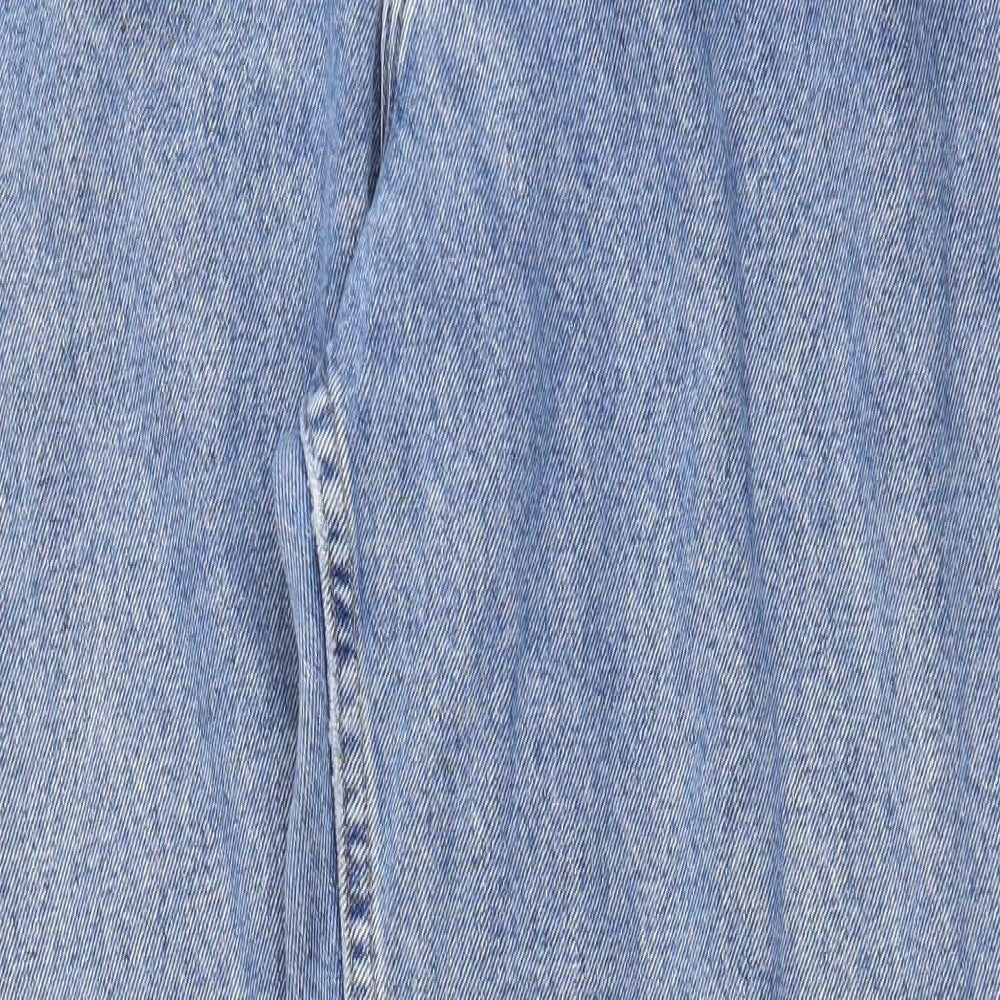 Gitano Mens Blue Cotton Tapered Jeans Size 30 in Regular Zip