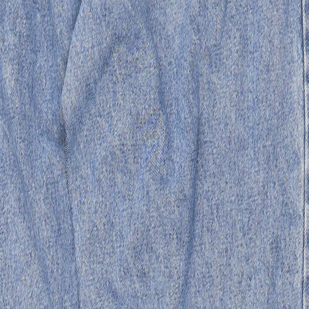 Gitano Mens Blue Cotton Tapered Jeans Size 30 in Regular Zip