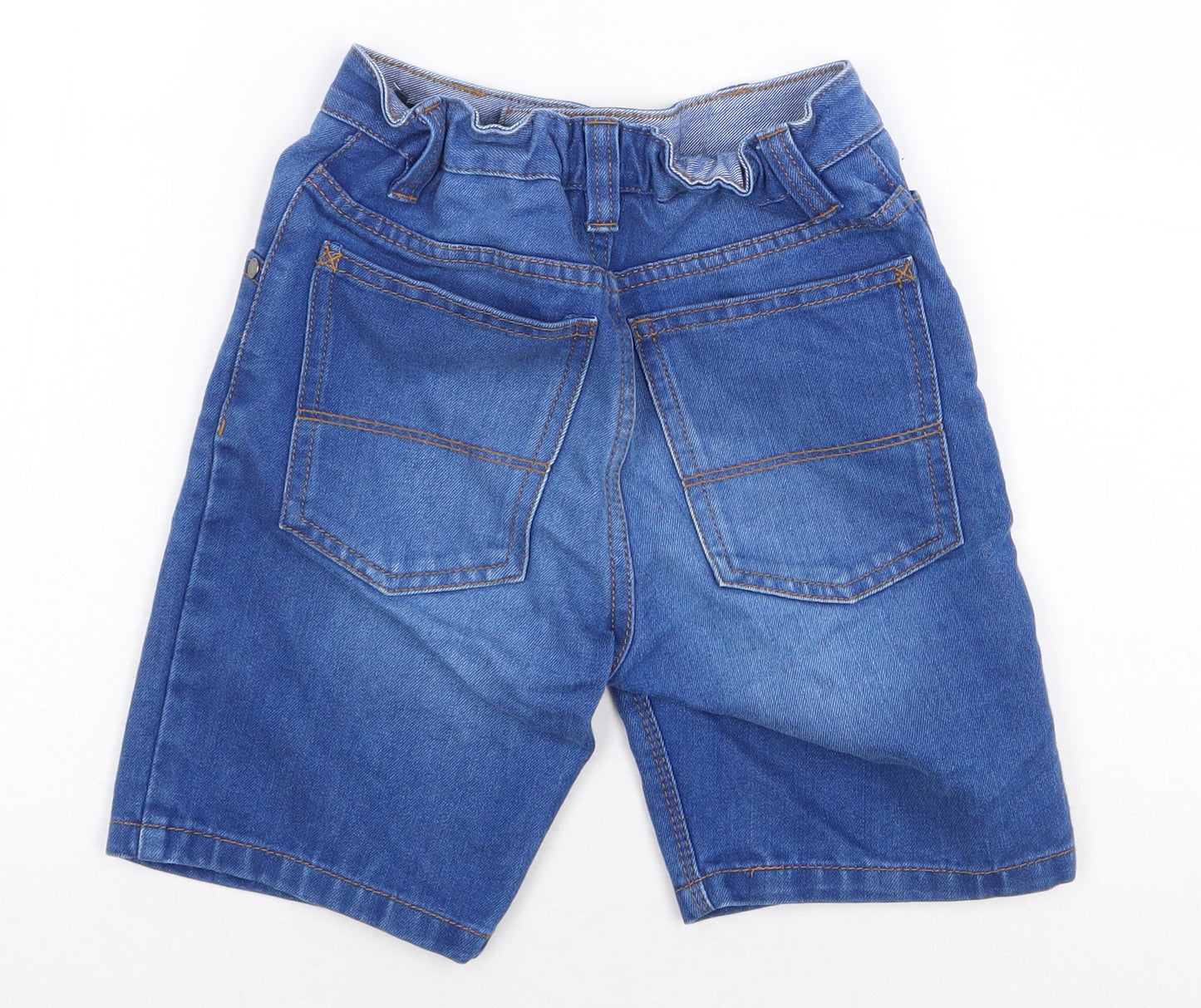 NEXT Boys Blue Cotton Bermuda Shorts Size 8 Years Regular Zip
