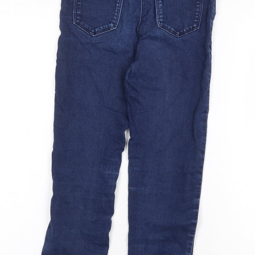 NEXT Boys Blue Cotton Straight Jeans Size 9 Months Regular Zip