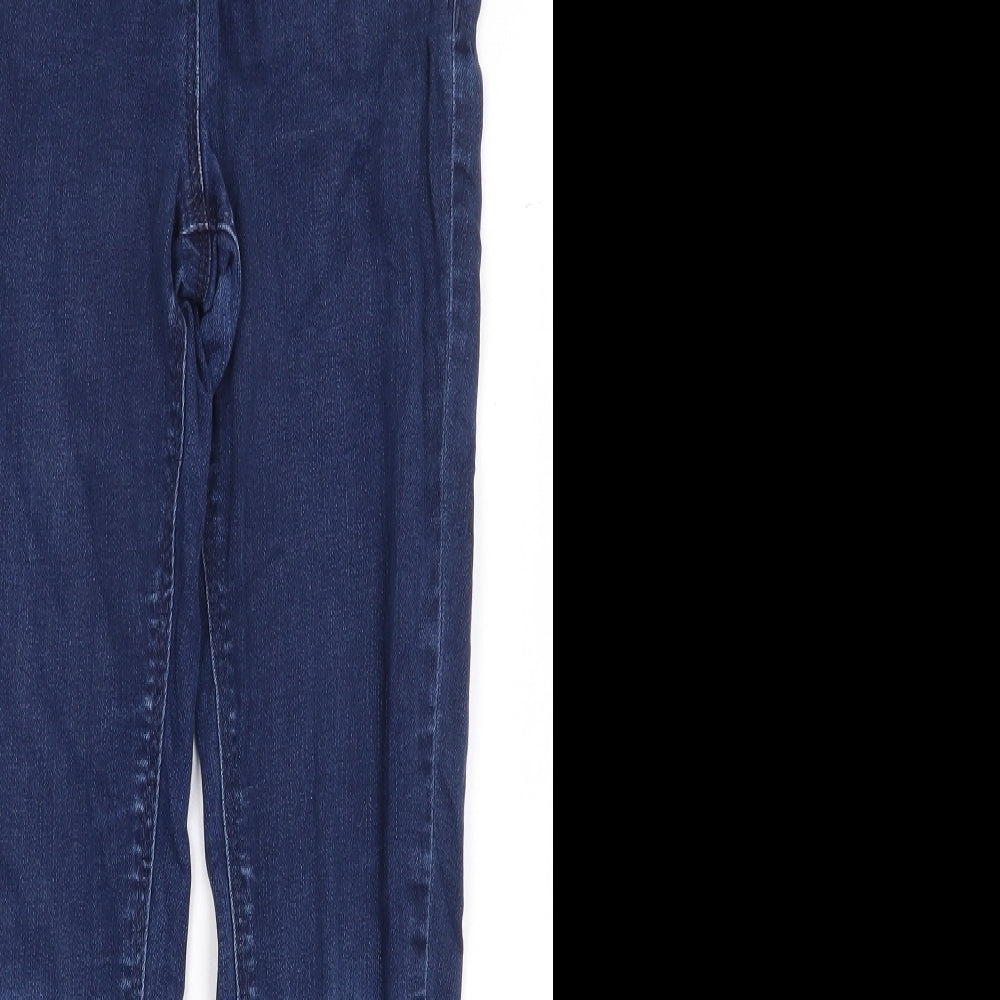 NEXT Boys Blue Cotton Straight Jeans Size 9 Months Regular Zip