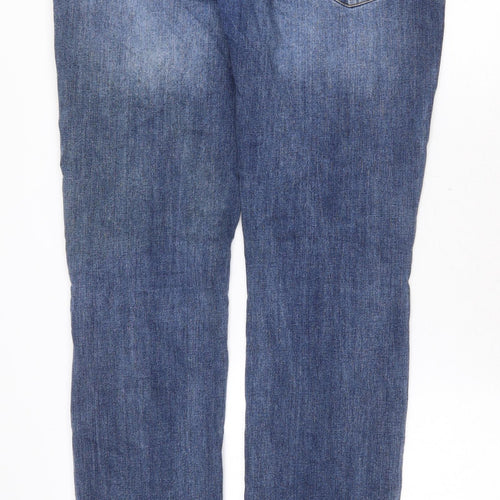 Denim & Co. Mens Blue Cotton Skinny Jeans Size 34 in Regular Zip