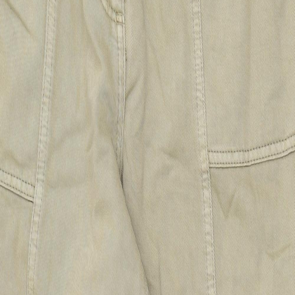 NEXT Womens Brown Cotton Straight Jeans Size 10 Regular Zip