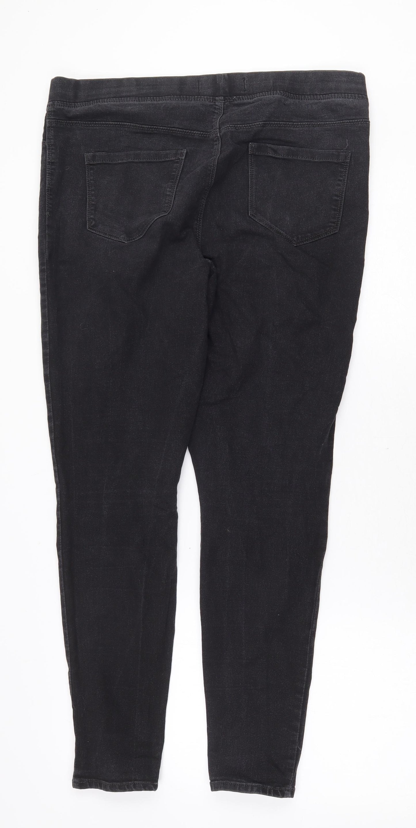 PEP&CO Womens Grey Cotton Jegging Jeans Size 14 Regular