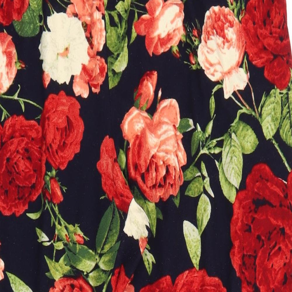 NEXT Womens Multicoloured Floral Polyester Harem Trousers Size L L27 in Regular
