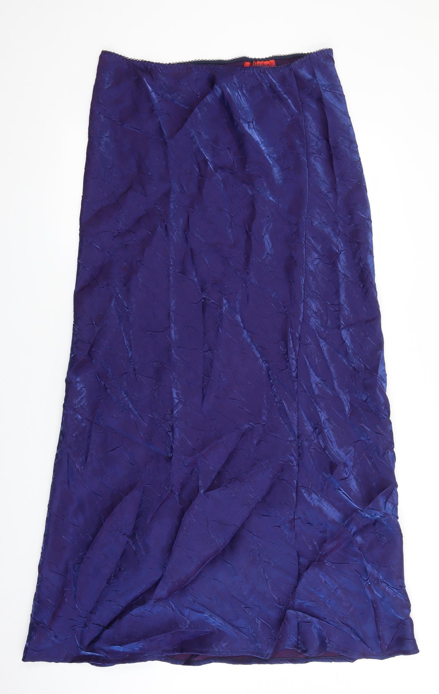 Monsoon Womens Purple Viscose Straight & Pencil Skirt Size 16