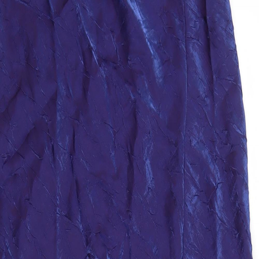 Monsoon Womens Purple Viscose Straight & Pencil Skirt Size 16