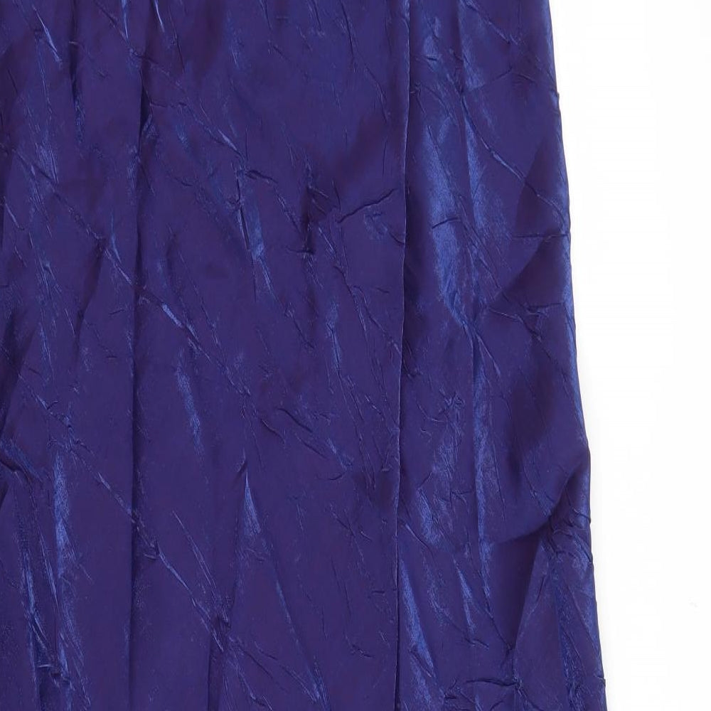 Monsoon Womens Purple Viscose Straight & Pencil Skirt Size 16