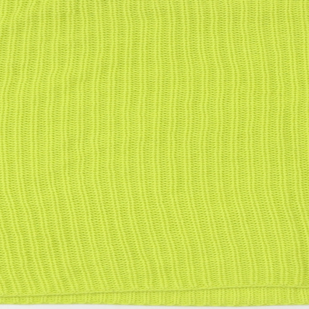 Primark Womens Green Round Neck Acrylic Pullover Jumper Size L - Neon