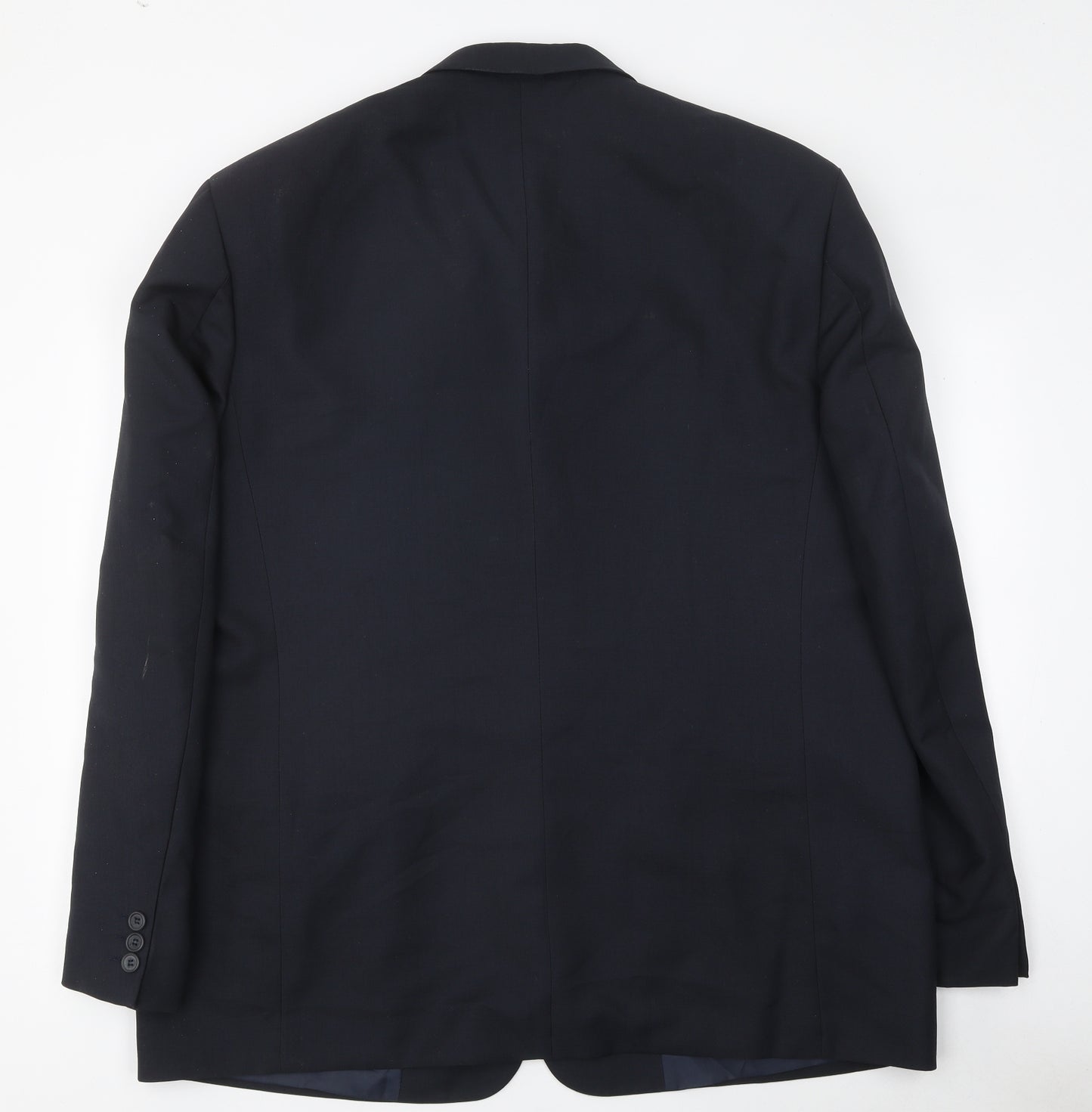 SAVATINI Mens Blue Polyester Jacket Blazer Size 46