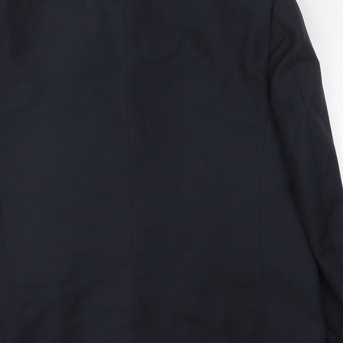 SAVATINI Mens Blue Polyester Jacket Blazer Size 46