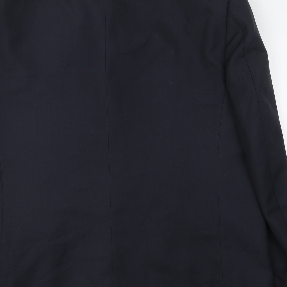 SAVATINI Mens Blue Polyester Jacket Blazer Size 46
