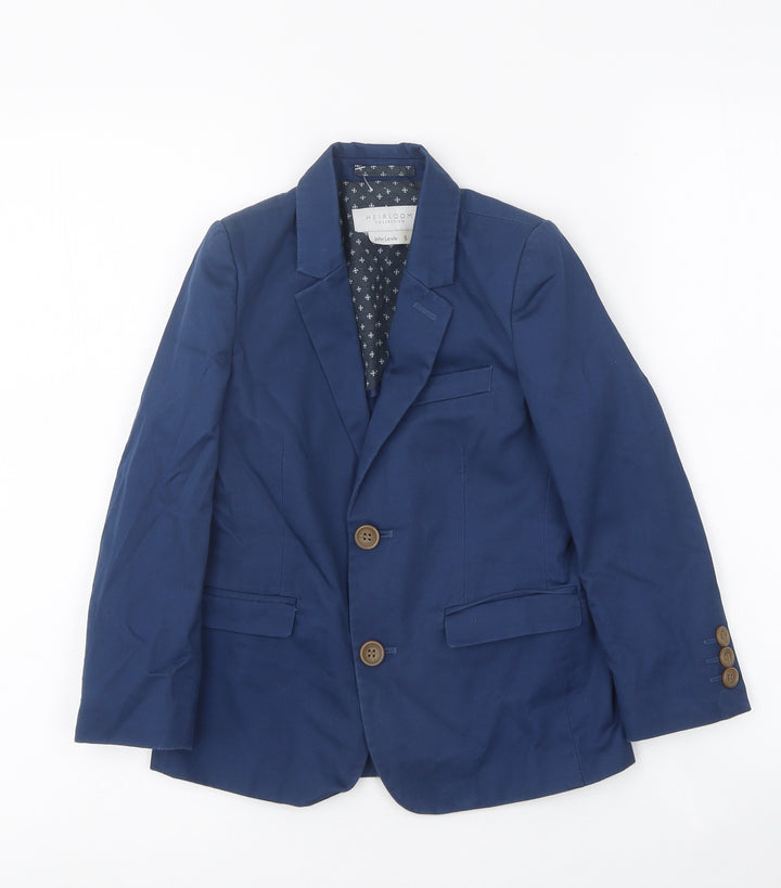 John Lewis Boys Blue Jacket Size 5 Years Button