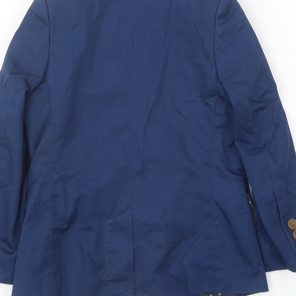 John Lewis Boys Blue Jacket Size 5 Years Button