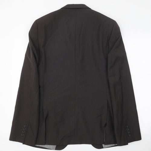 Tahari Mens Brown Polyester Jacket Blazer Size 38