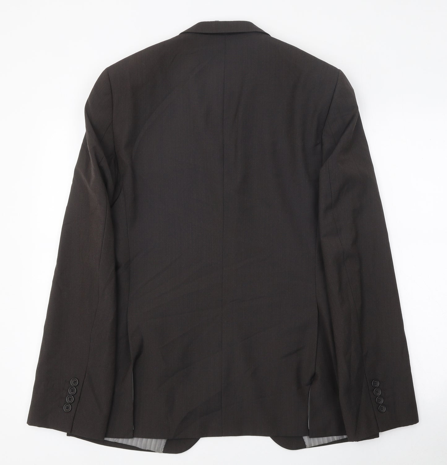 Tahari Mens Brown Polyester Jacket Blazer Size 38