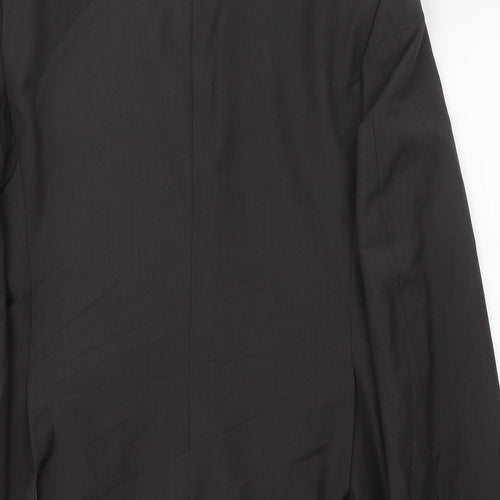 Tahari Mens Brown Polyester Jacket Blazer Size 38