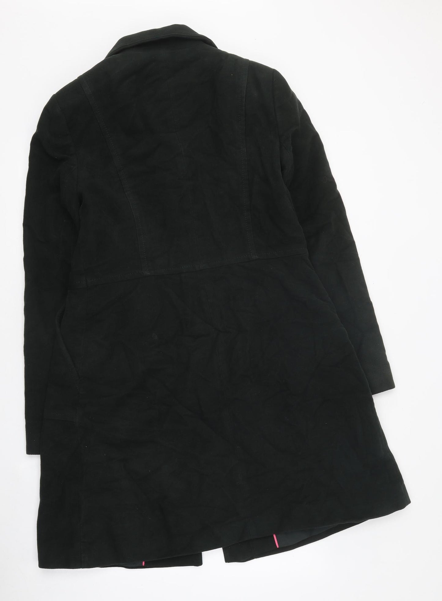 White Stuff Womens Green Overcoat Coat Size 12 Button