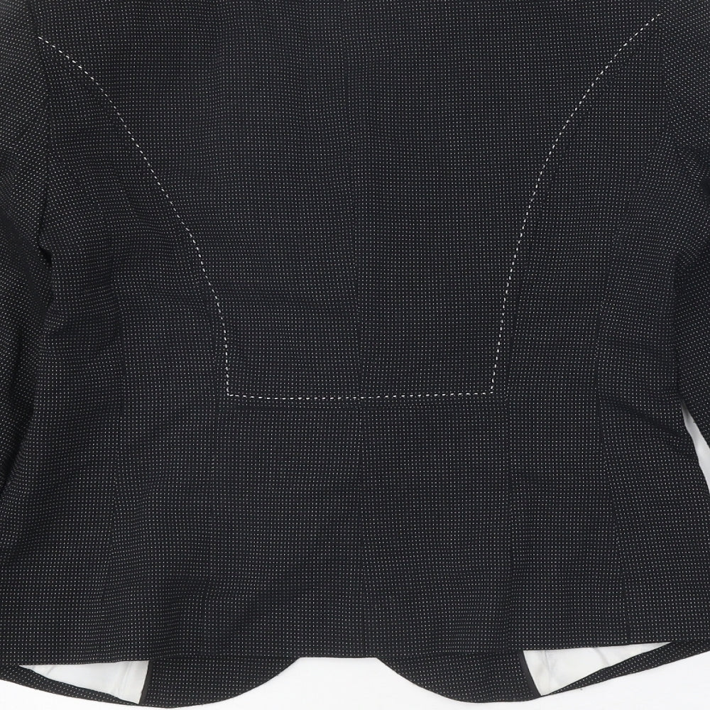 Marks and Spencer Womens Black Jacket Blazer Size 10 Button