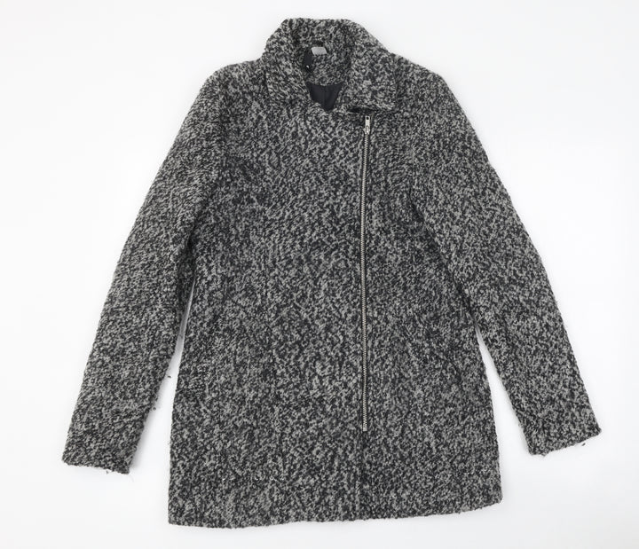 H&M Womens Grey Jacket Size 8 Zip