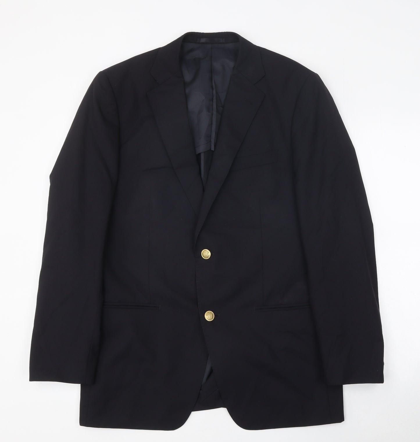 Barrage Mens Black Polyester Jacket Blazer Size 38