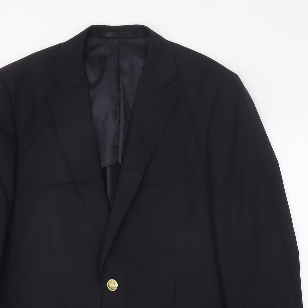 Barrage Mens Black Polyester Jacket Blazer Size 38