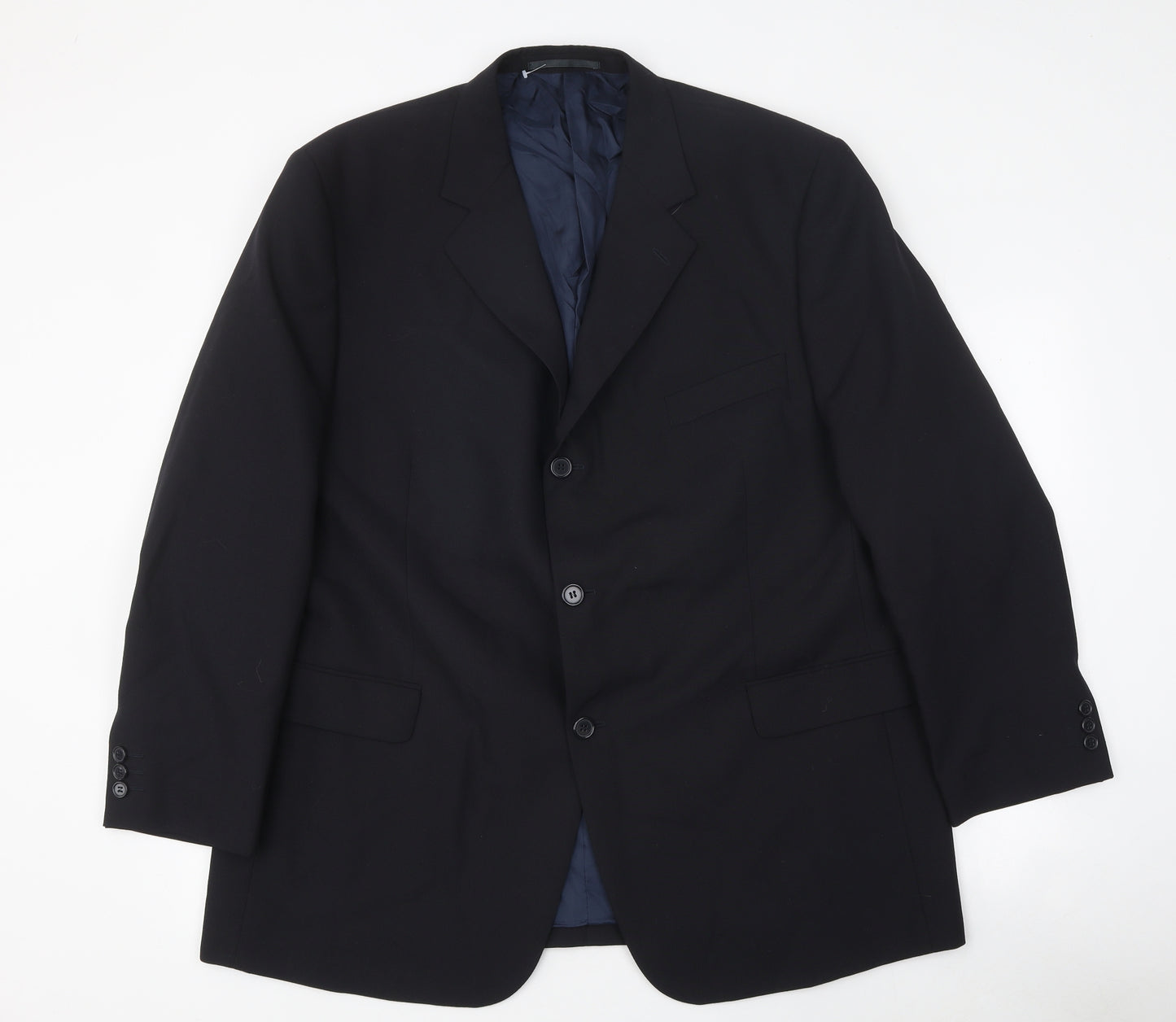 SCOTT&TAYLOR Mens Black Wool Jacket Blazer Size 50