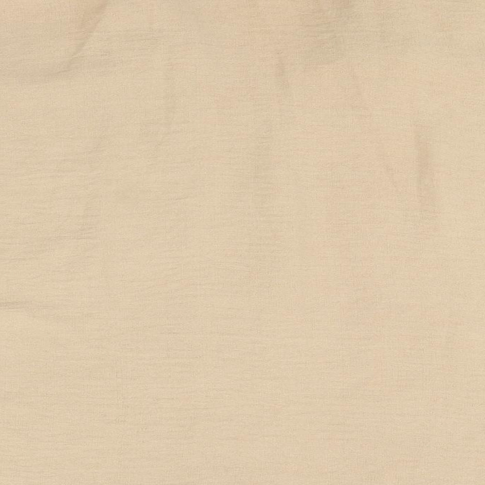 F&F Womens Brown Polyester Basic Button-Up Size 12 V-Neck