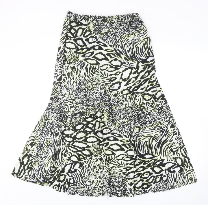 Ency Womens Multicoloured Geometric Polyester Trumpet Skirt Size 8