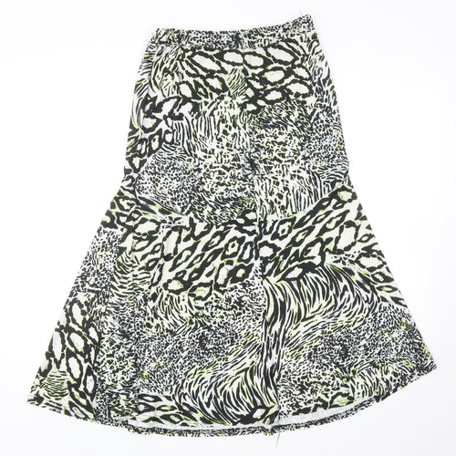 Ency Womens Multicoloured Geometric Polyester Trumpet Skirt Size 8