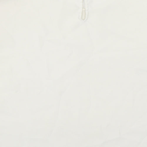 Zara Womens White Polyester Basic Blouse Size S Round Neck