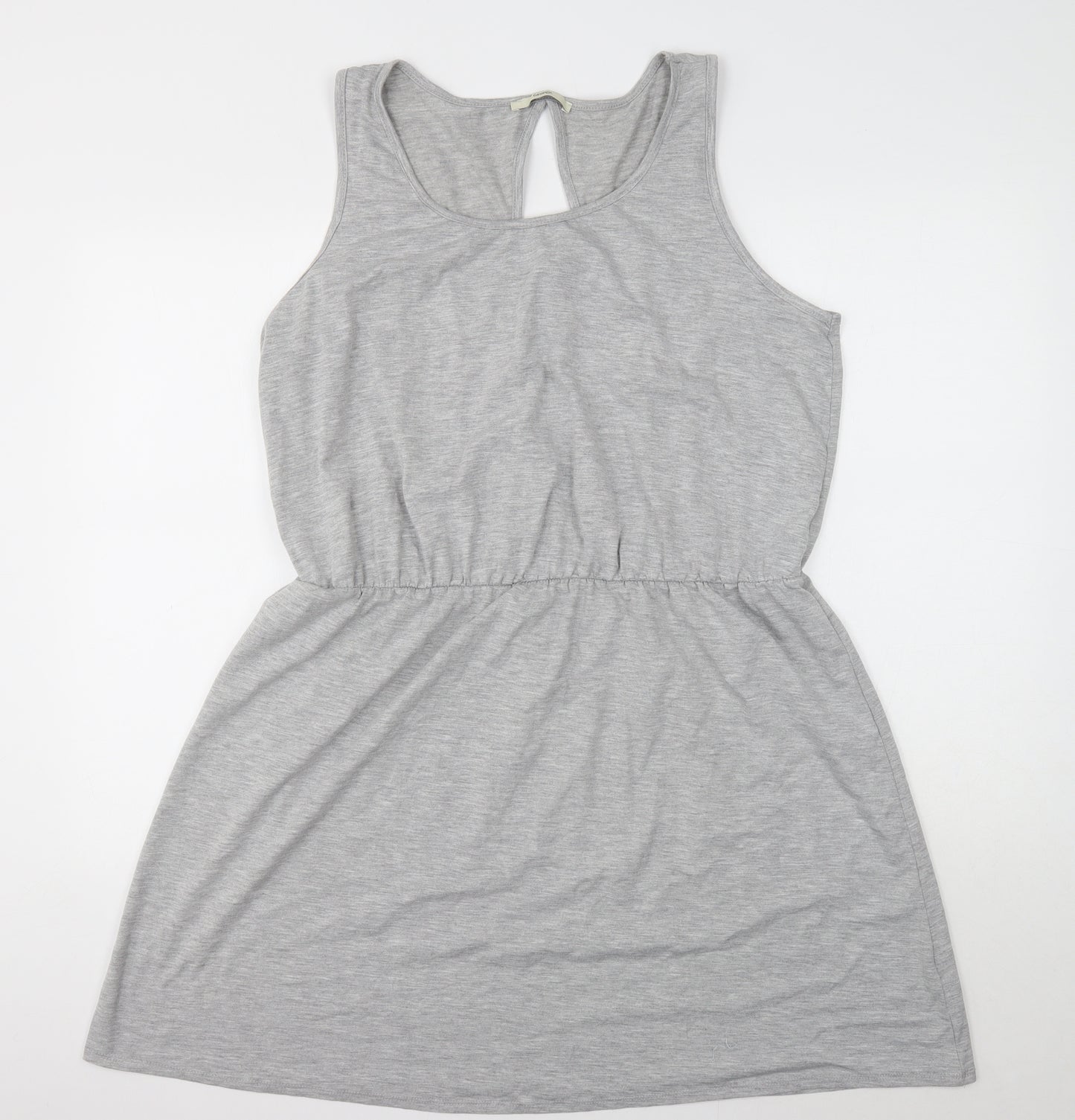 George Womens Grey Polyester Tank Dress Size 22 Boat Neck Pullover
