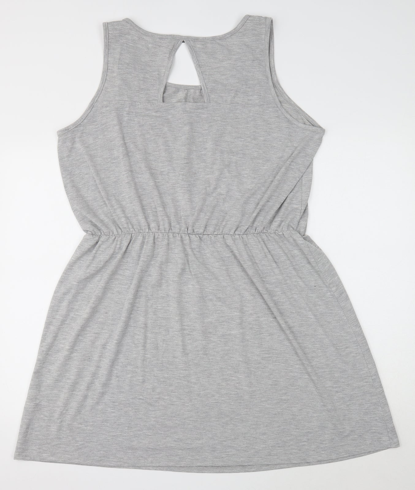George Womens Grey Polyester Tank Dress Size 22 Boat Neck Pullover