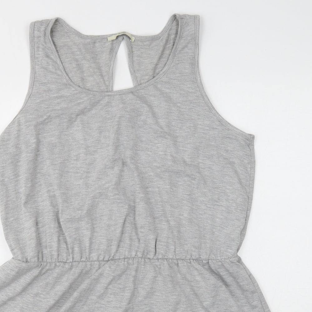 George Womens Grey Polyester Tank Dress Size 22 Boat Neck Pullover