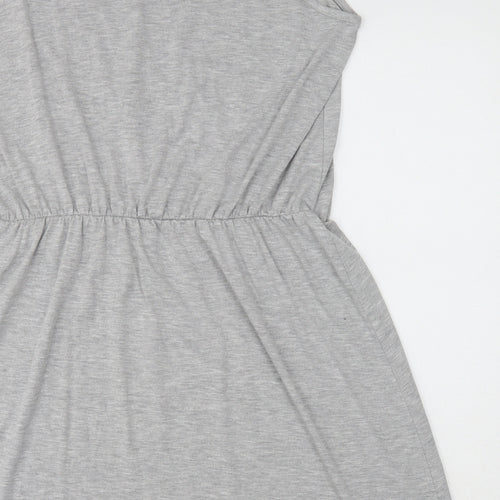 George Womens Grey Polyester Tank Dress Size 22 Boat Neck Pullover