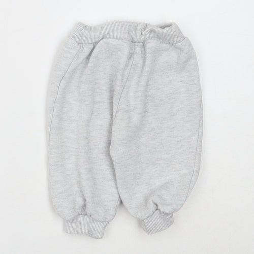 Early Days Girls Grey Polyester Jogger Trousers Size 3-6 Months Drawstring