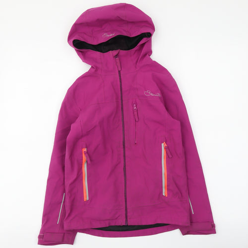 Dare 2B Girls Purple Rain Coat Jacket Size 9-10 Years Zip