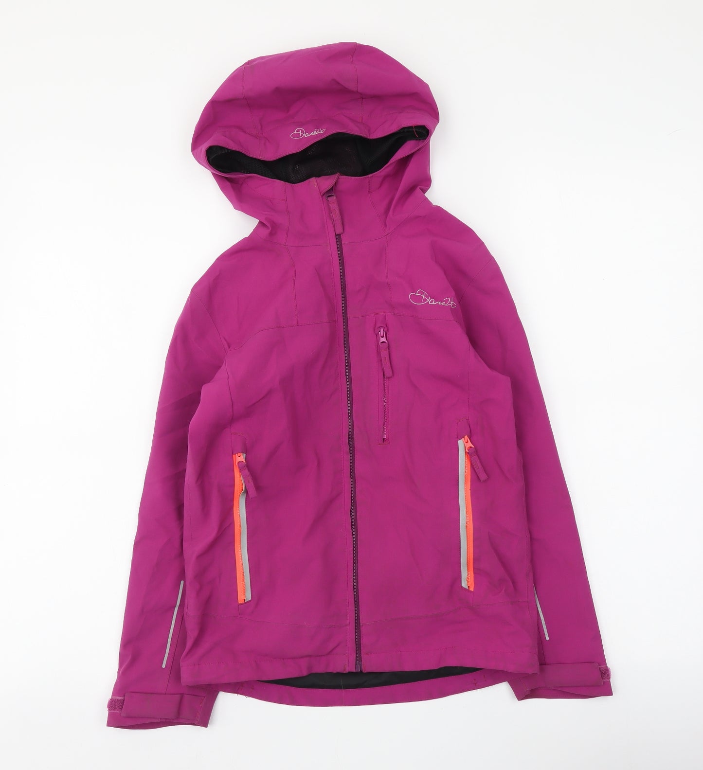 Dare 2B Girls Purple Rain Coat Jacket Size 9-10 Years Zip